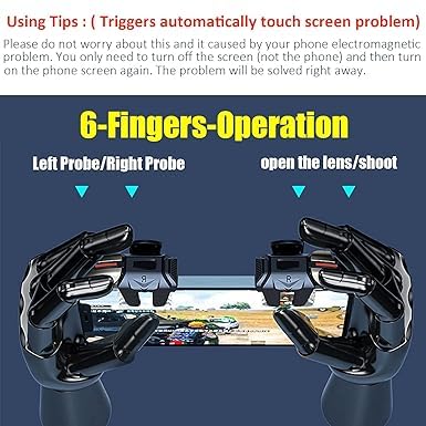 Dual Cooling Fan Phone Cooler with Rechargeable Battery - Universal Smartphone Radiator Heatsink for iPhone & Android - L2R2 Mobile Game Controller Triggers for PUBG, Call of Duty, Knives Out - Perfect for Gaming & Overheating Protection