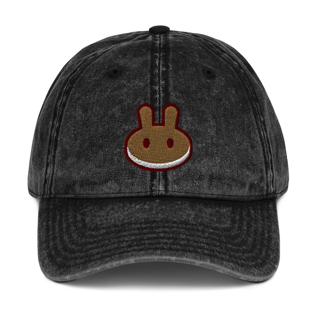 PancakeSwap Embroidered Vintage Cotton Twill Cap - Crypto & DeFi Enthusiast Hat for Trading, NFT Events & Blockchain Conferences