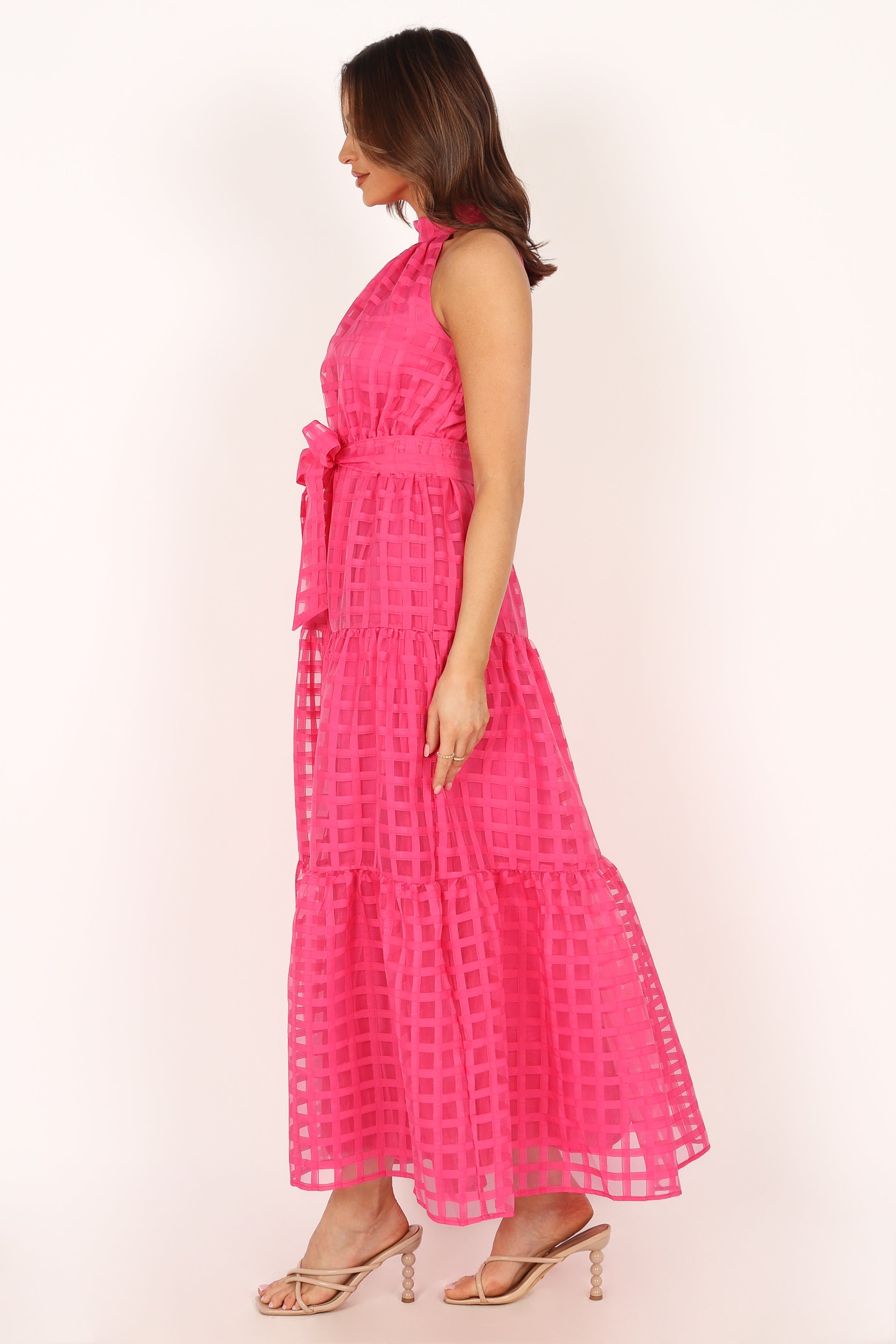 Elegant Calea Maxi Dress in Pink - Flowy Summer Dress for Women, Perfect for Beach Vacations, Weddings & Casual Outings
