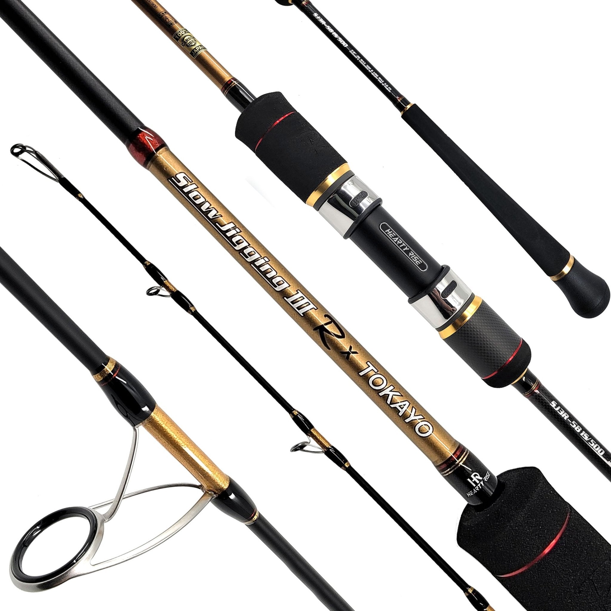 Hearty Rise Slow Jigging III R x Tokayo Spinning Fishing Rod - Premium Saltwater & Freshwater Fishing Rod for Jigging, Casting & Trolling | Ideal for Offshore, Inshore & Kayak Fishing