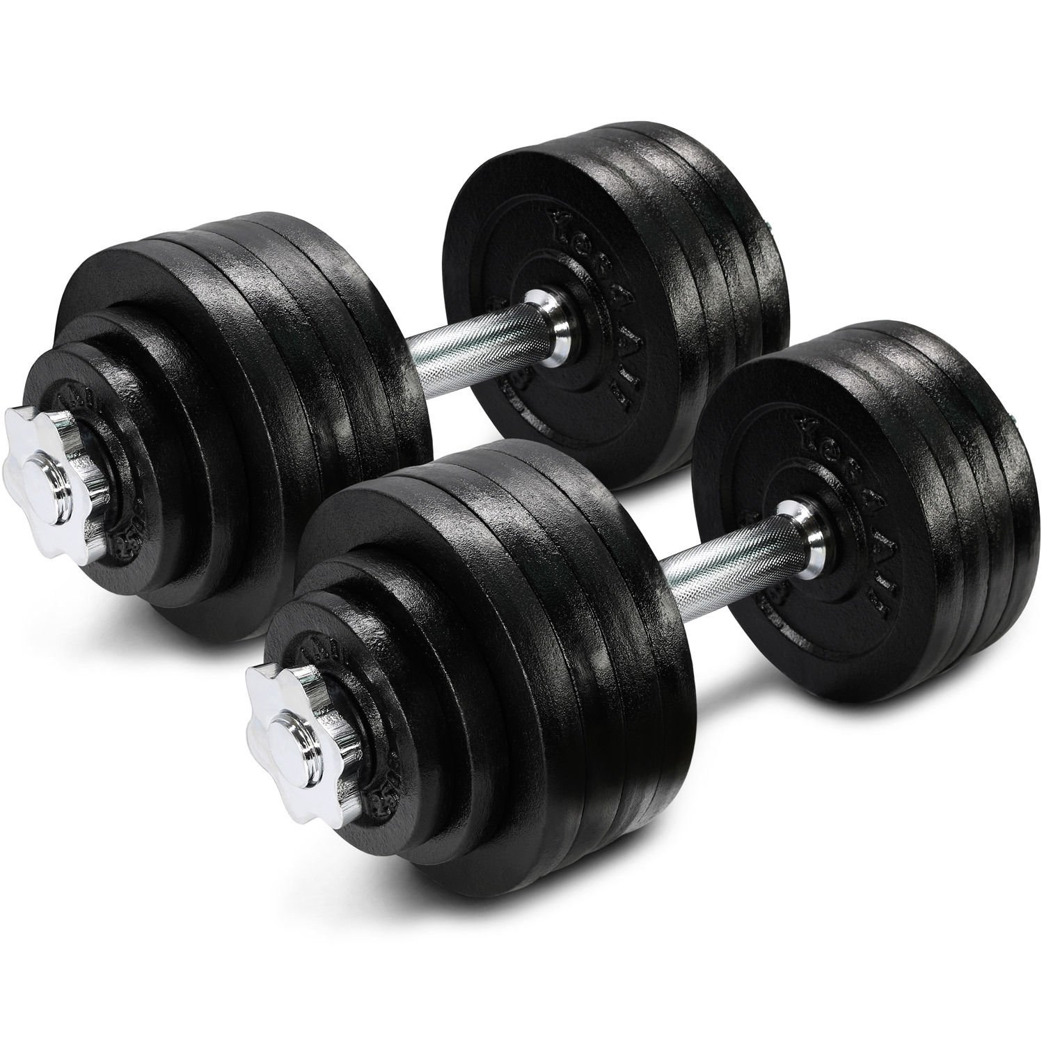 Adjustable Dumbbells Set 105 lbs with Gym Cap Plates - Home Workout Equipment for Strength Training & Fitness | Perfect for Small Spaces, Weightlifting, and Full-Body Exercises