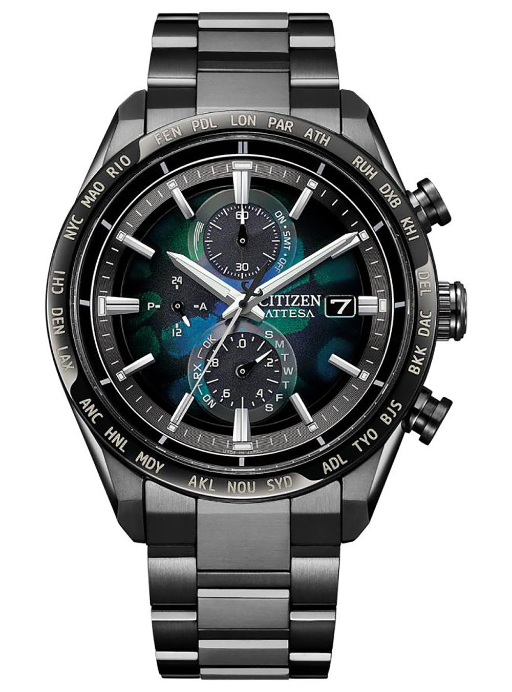 CITIZEN ATTESA ACT LINE Black Titanium™ Limited Edition Watch AT8286-65E - Japan Made JDM, Perfect for Business & Luxury Occasions