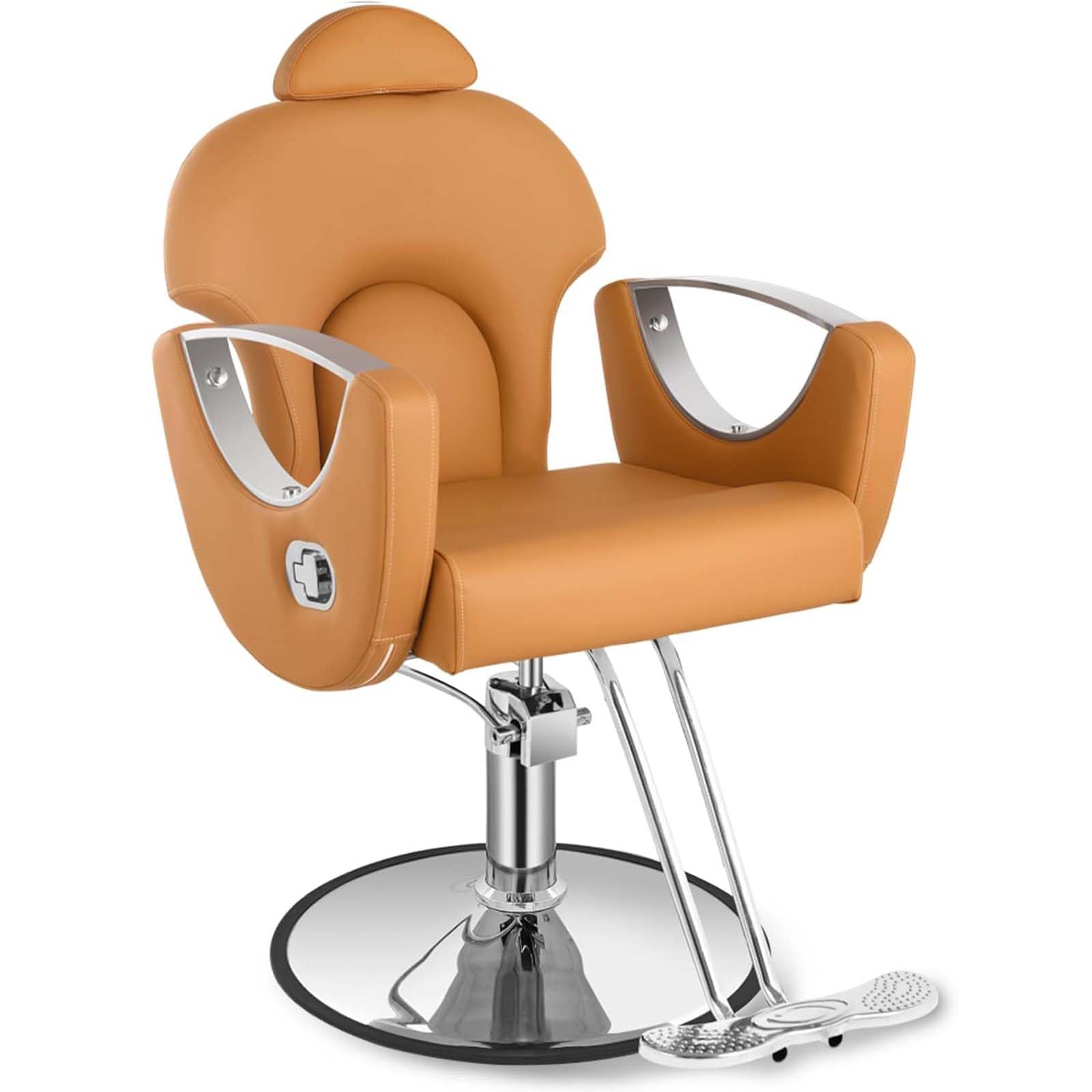 Professional Salon Chair for Hair Stylists & Barbers - 360° Rotating Hydraulic Hairdressing Chair with Adjustable Height, Shampoo Back & Footrest - Perfect for Hair Salons, Barber Shops, Tattoo Studios & Spa Beauty Treatments