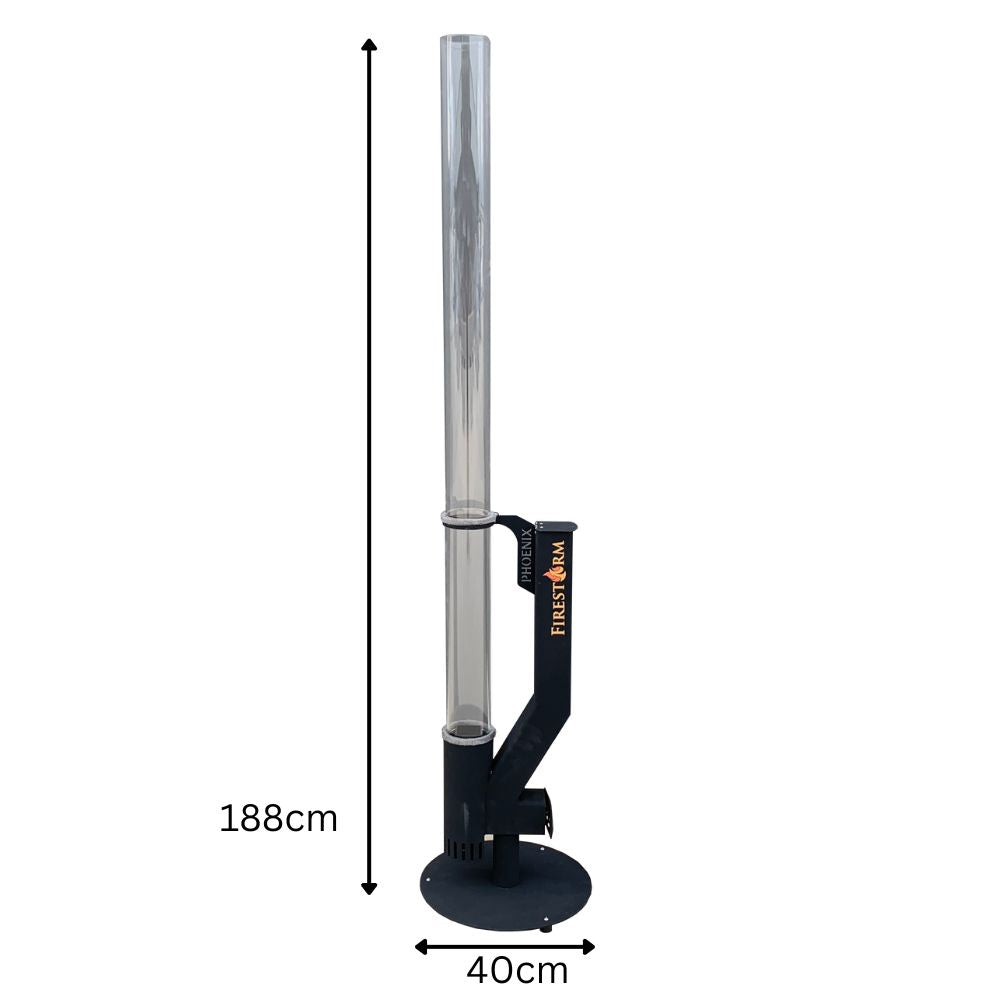 Firestorm BM11152 Outdoor Wood Pellet Heater - Portable Patio Heater for Backyard, Camping & Deck Use