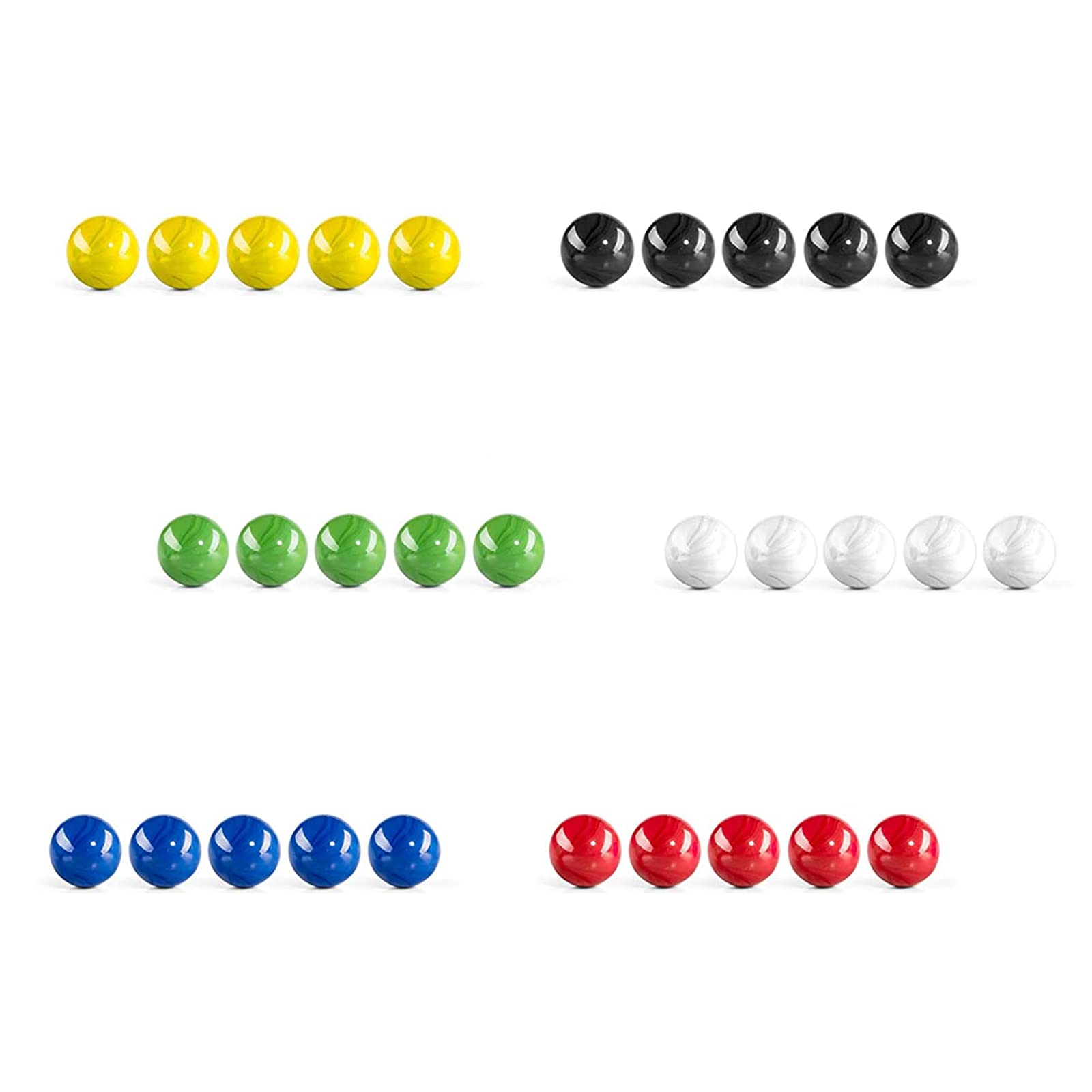 30-Piece Colorful Glass Marbles Set - LaXon Premium Marble Games for Kids & Adults | STEM Learning, DIY Crafts, Home Decor & Math Education | Perfect for Classroom, Party Favors & Sensory Play