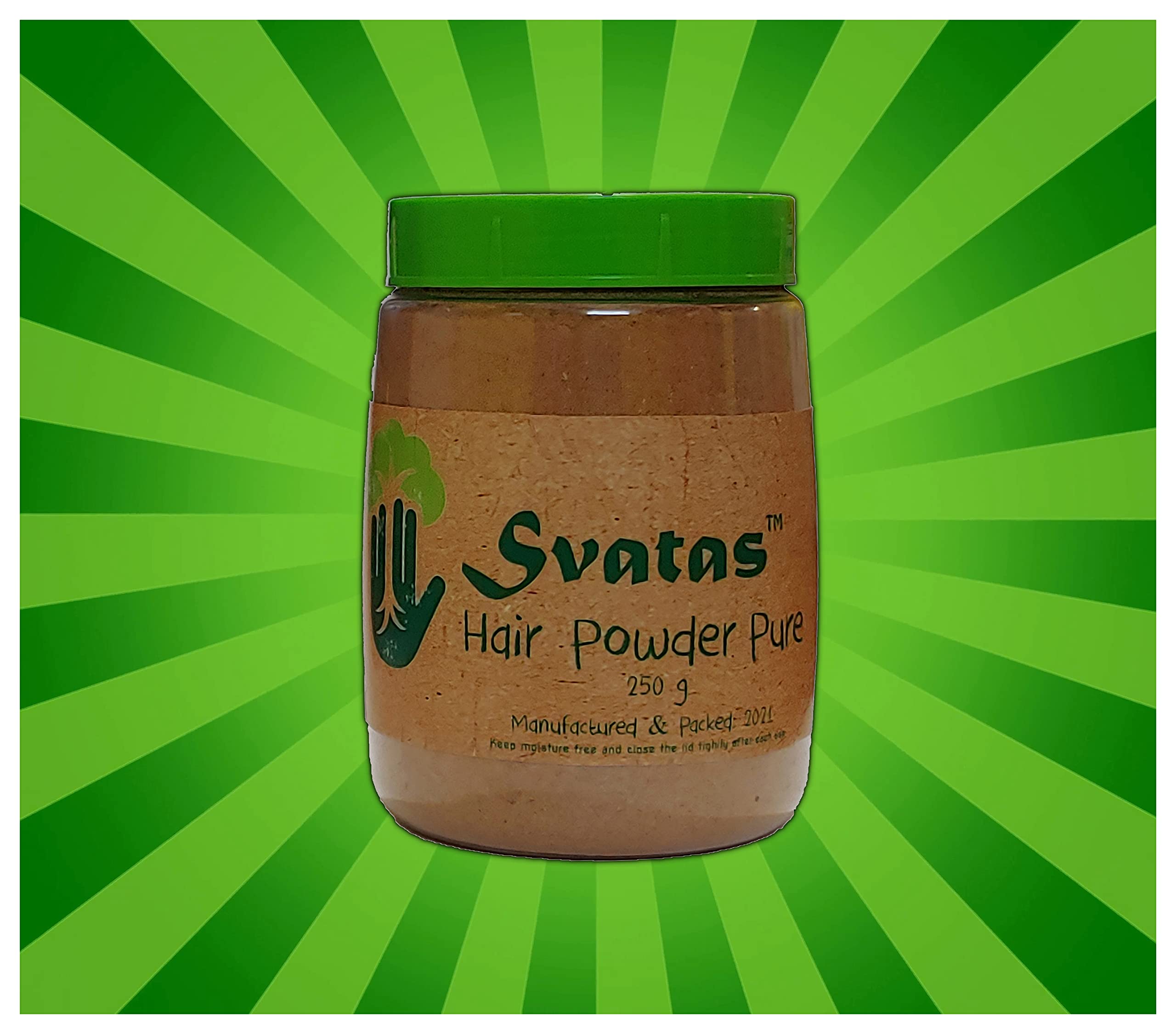 SVATAS™ Ayurvedic Hair Powder - 100% Natural Hair Cleanser & Conditioner for All Hair Types (250g) - Men & Women - Perfect for Daily Hair Care & Scalp Health