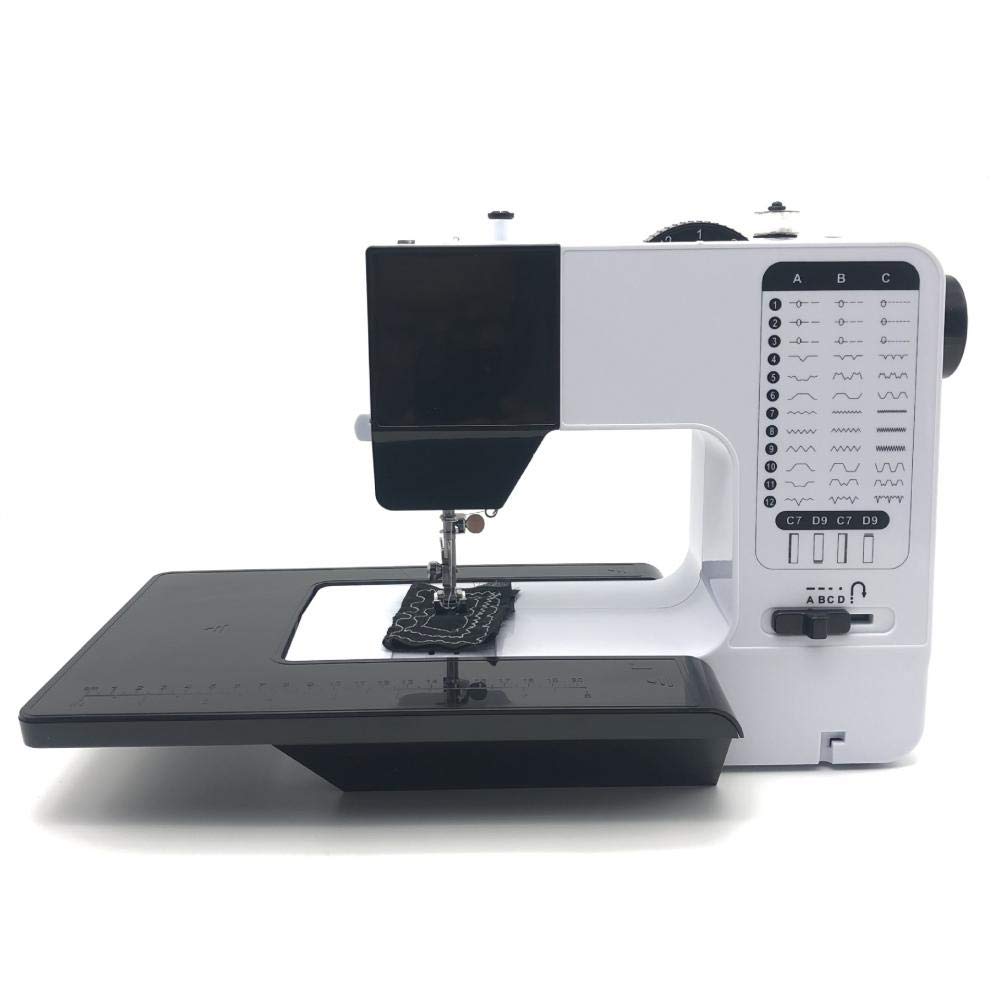 Double Needle Electric Sewing Machine - Household Desktop Multifunctional & Foldable for DIY Crafts, Quilting, Clothing Repair | 110V US Standard | Perfect for Beginners & Home Use