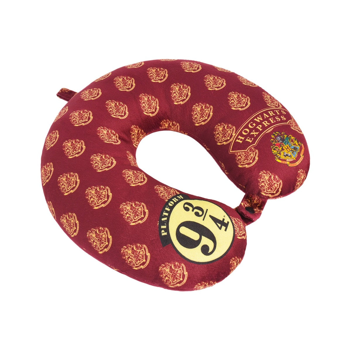Harry Potter Hogwarts Express Travel Neck Pillow - Burgundy Red Memory Foam Support for Airplane, Car & Train Rides - Perfect Gift for Fans