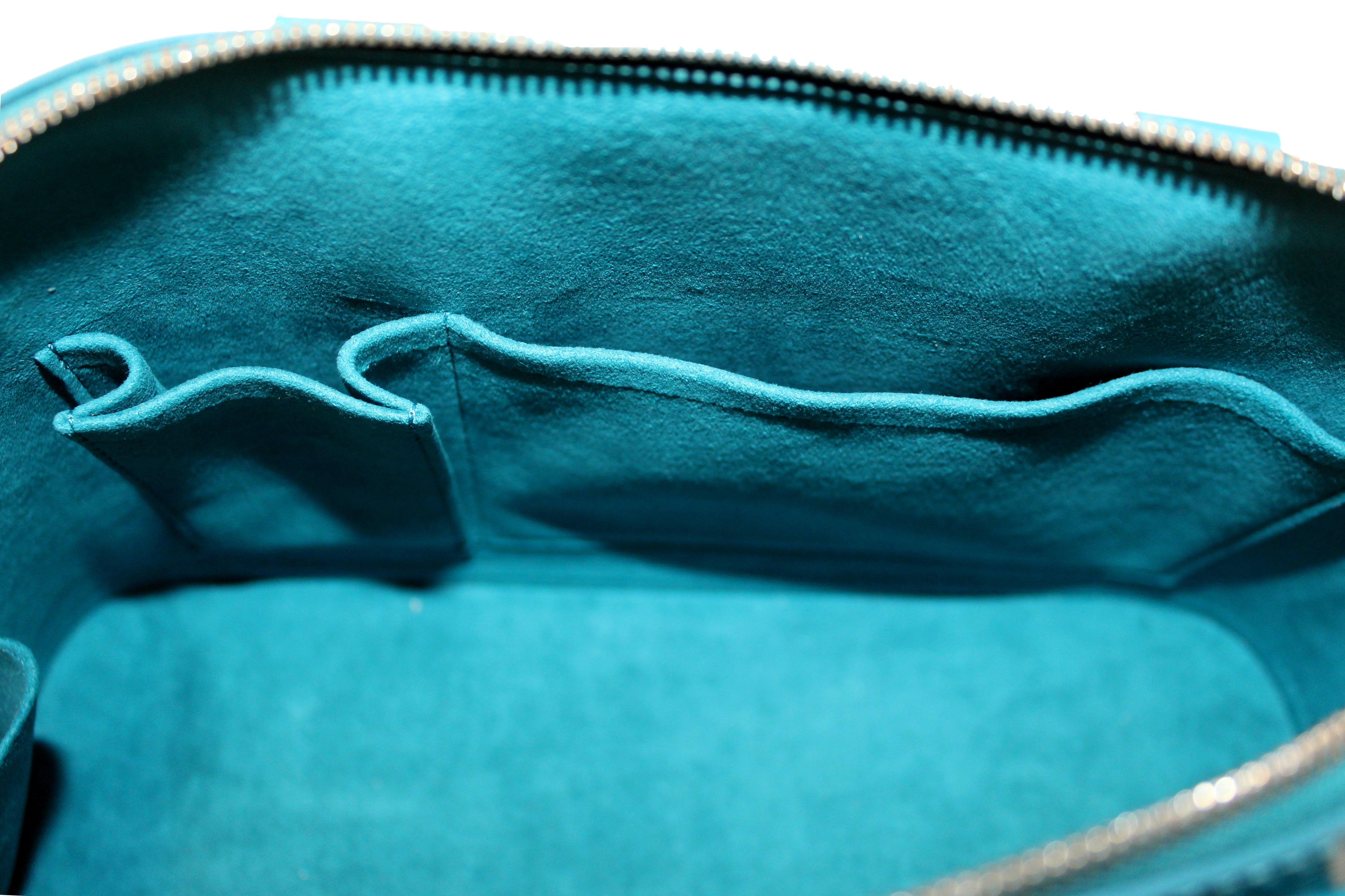 Authentic Louis Vuitton Blue Epi Leather Alma PM Handbag for Women - Luxury Designer Crossbody Bag for Work, Travel & Evening Events