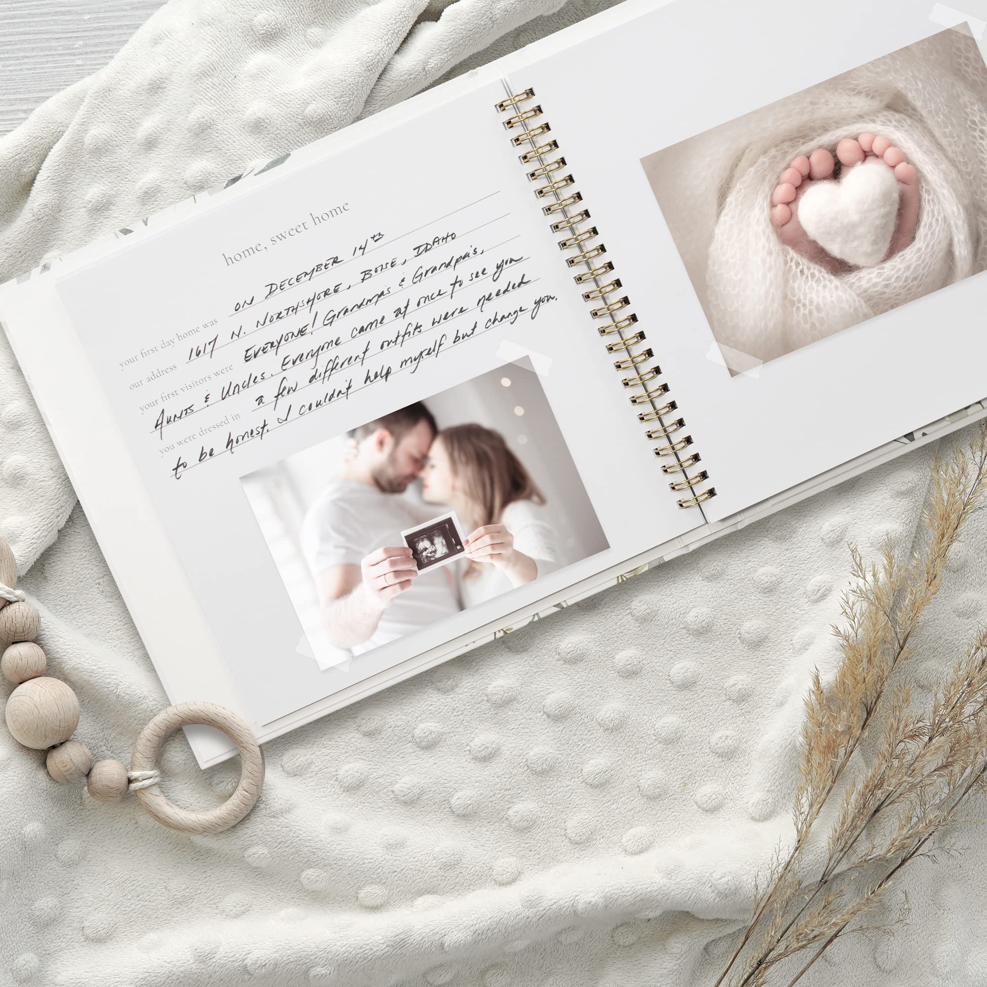 Keepsake Baby Memory Book for Boys & Girls – First 5 Years Photo Album & Scrapbook – Gender Neutral Milestone Journal for Birth to Age 5 | Perfect for Baby Showers, Christenings & First Birthday Gifts