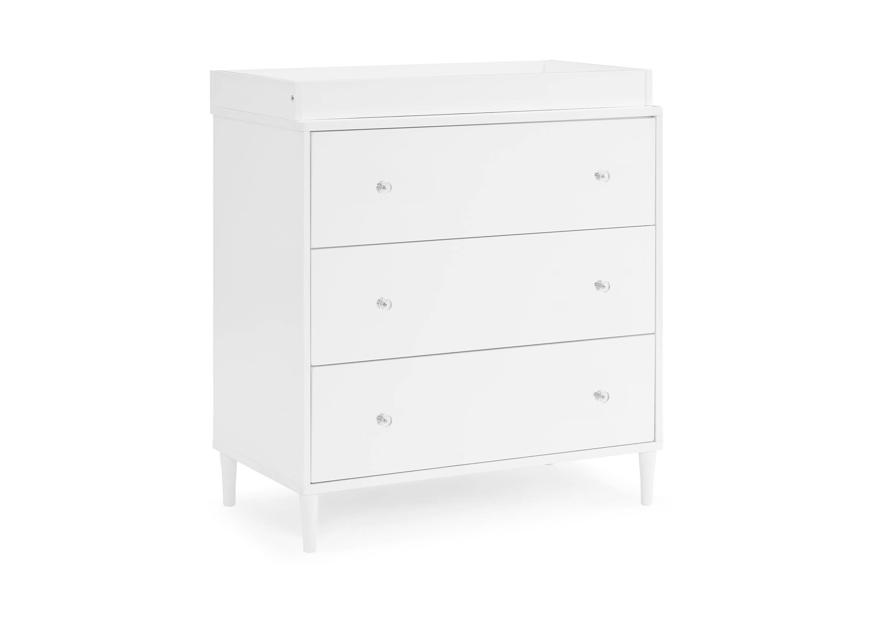 Bowie 3 Drawer Dresser with Changing Top & Interlocking Drawers - Nursery Baby Changing Table & Bedroom Storage Solution