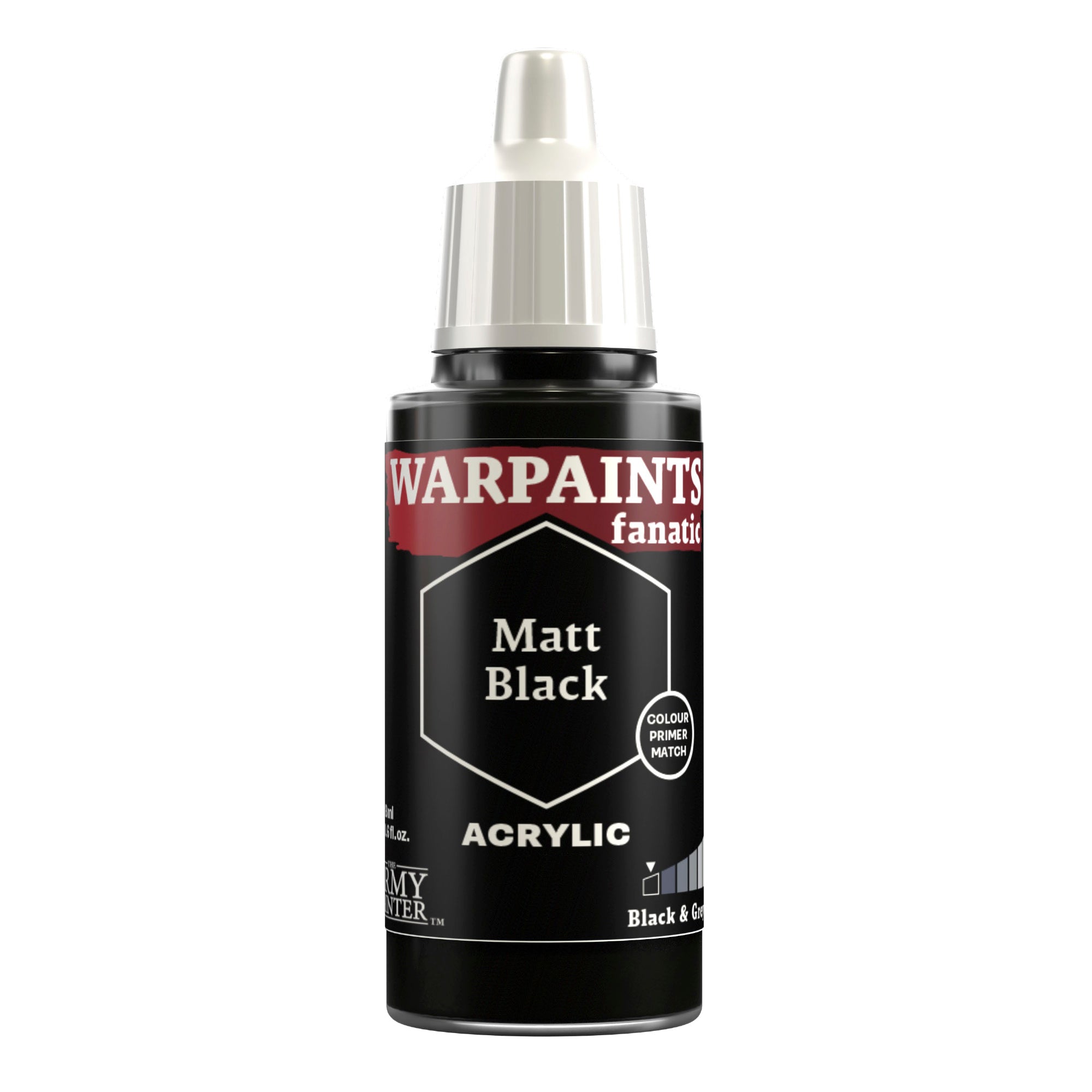 Warpaints Fanatic: Premium Matt Black Face Paint for Cosplay, Halloween & Theater Makeup - Long Lasting & Easy to Apply