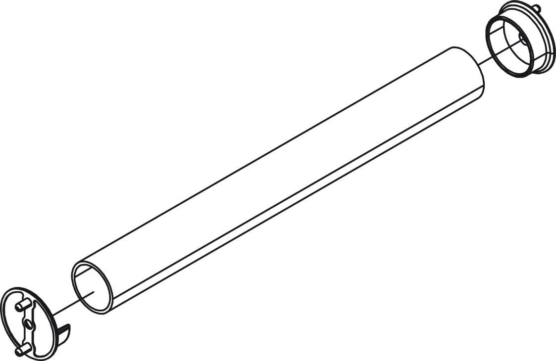 Premium 1 5/16 Inch Round Chrome Wardrobe Closet Rod with End Supports - 30