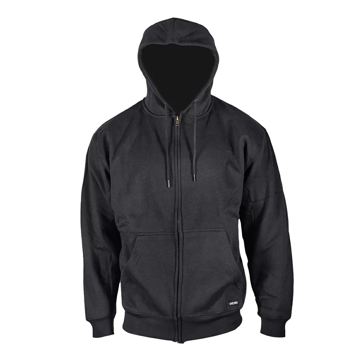 FIVE ROCK® Men's Thermal Lined Zip-Up Hoodie with Front Pockets - Warm Winter Fleece Jacket for Outdoor Activities & Casual Wear
