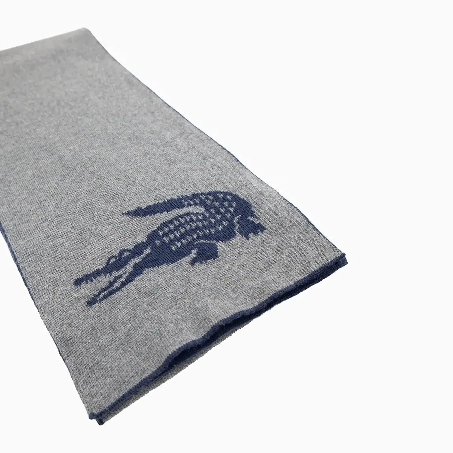 Intersia Luxury Double-Faced Crocodile Print Scarf - Soft & Warm Winter Fashion Accessory for Women - Perfect for Office, Travel & Outdoor Activities