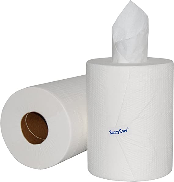 Premium Universal Center Pull Hand Towels, 320' Roll, 2-Ply, 6-Pack – Ideal for Restaurants, Kitchens, and Commercial Bathrooms