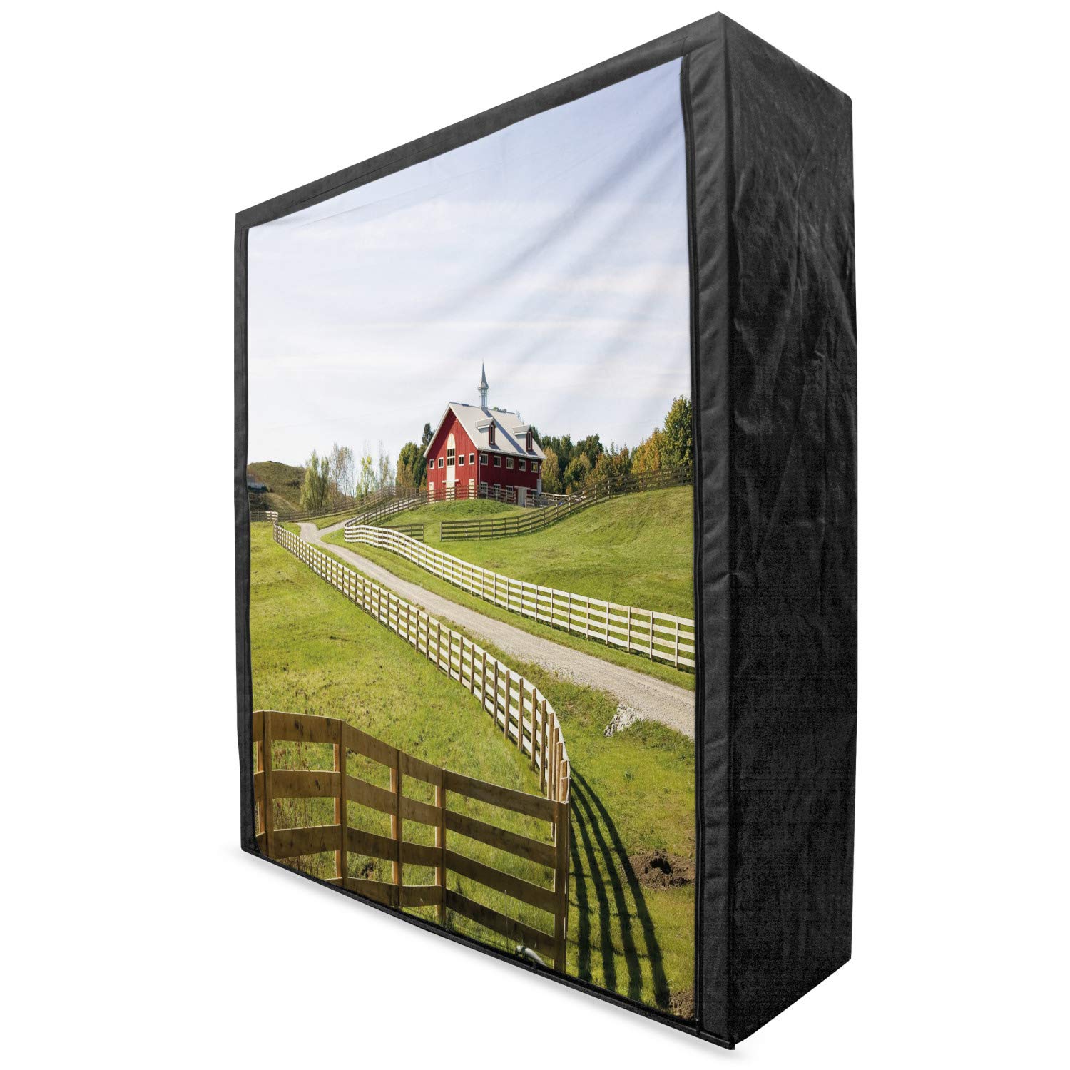 Ambesonne Farmland Portable Fabric Wardrobe - 59