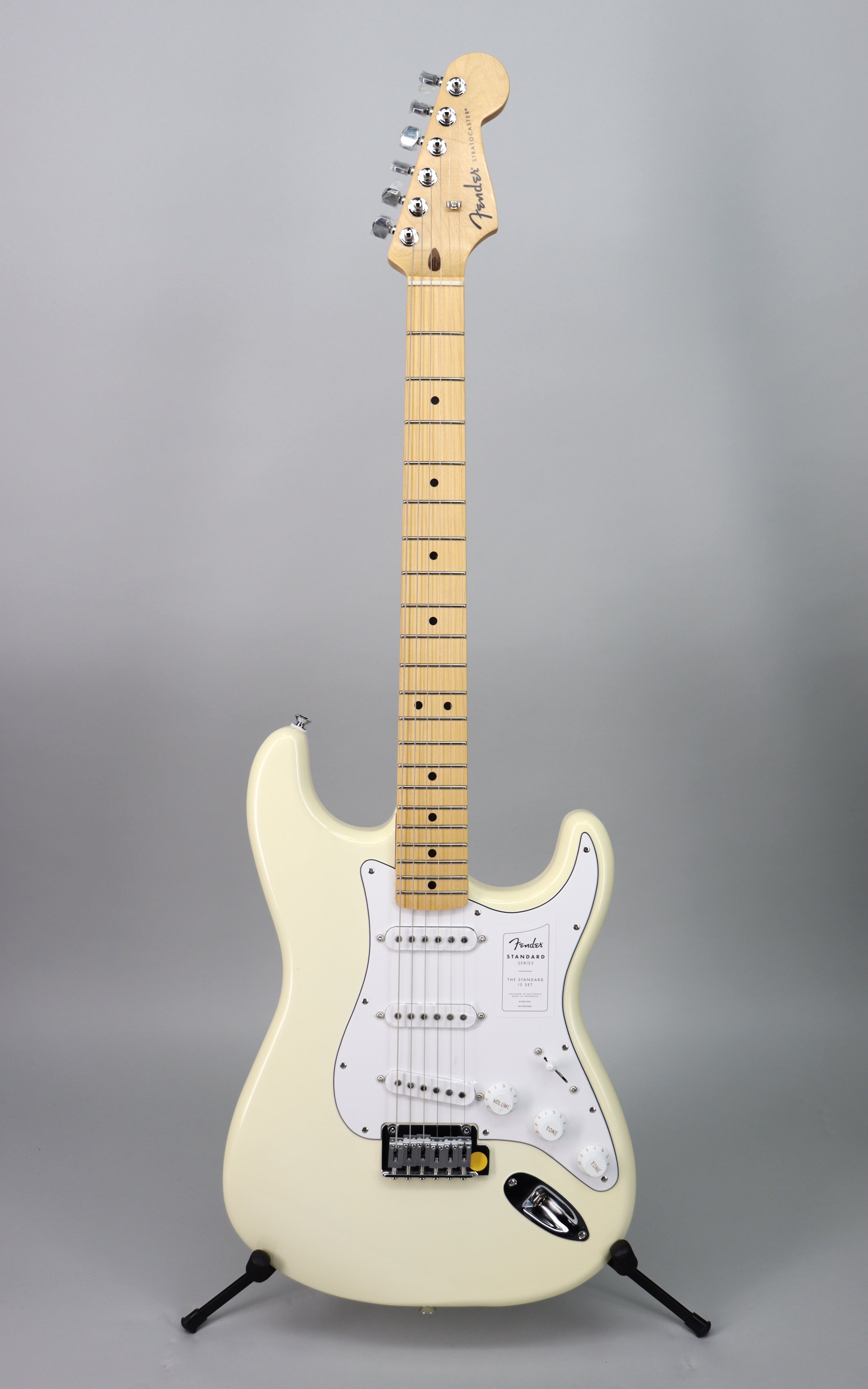Fender Standard Stratocaster Electric Guitar - Olympic White Finish | Professional Quality for Rock, Blues & Stage Performance