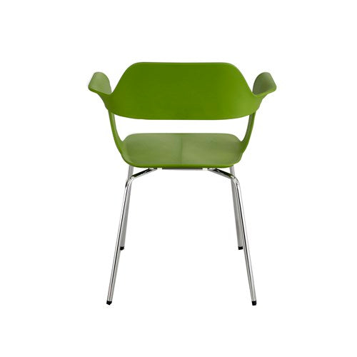 Safco Bandi Polypropylene Shell Stack Chair - Set of 2, Durable & Lightweight for Office, Classroom, or Event Seating