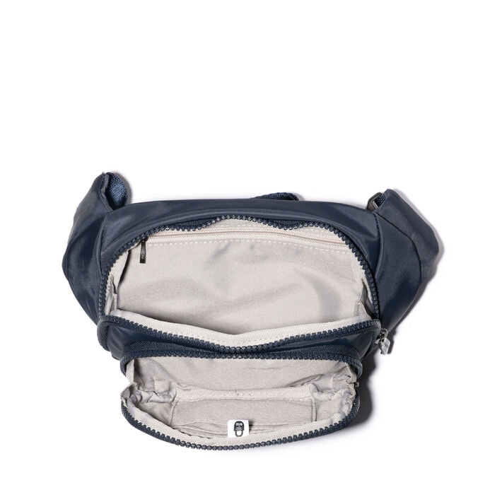 Baggallini On The Go Belt Bag Waist Pack - Hands-Free Crossbody Fanny Pack for Travel, Hiking & Running - Secure & Stylish Waist Wallet for Women & Men