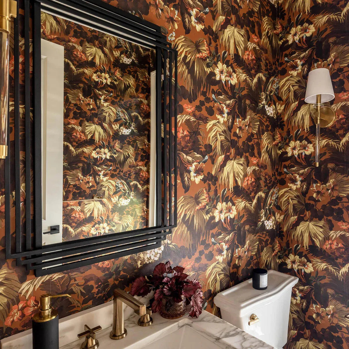 LIMERENCE Wallpaper - Tobacco Brown Peel and Stick Removable Wallpaper for Bedroom, Living Room & Home Decor - Easy DIY Installation