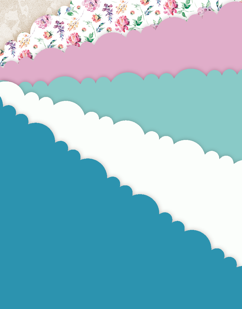 Floral Impressions Scalloped Tissue Paper - Decorative Gift Wrapping, Party Decorations & Craft Supplies for Weddings, Birthdays & DIY Projects