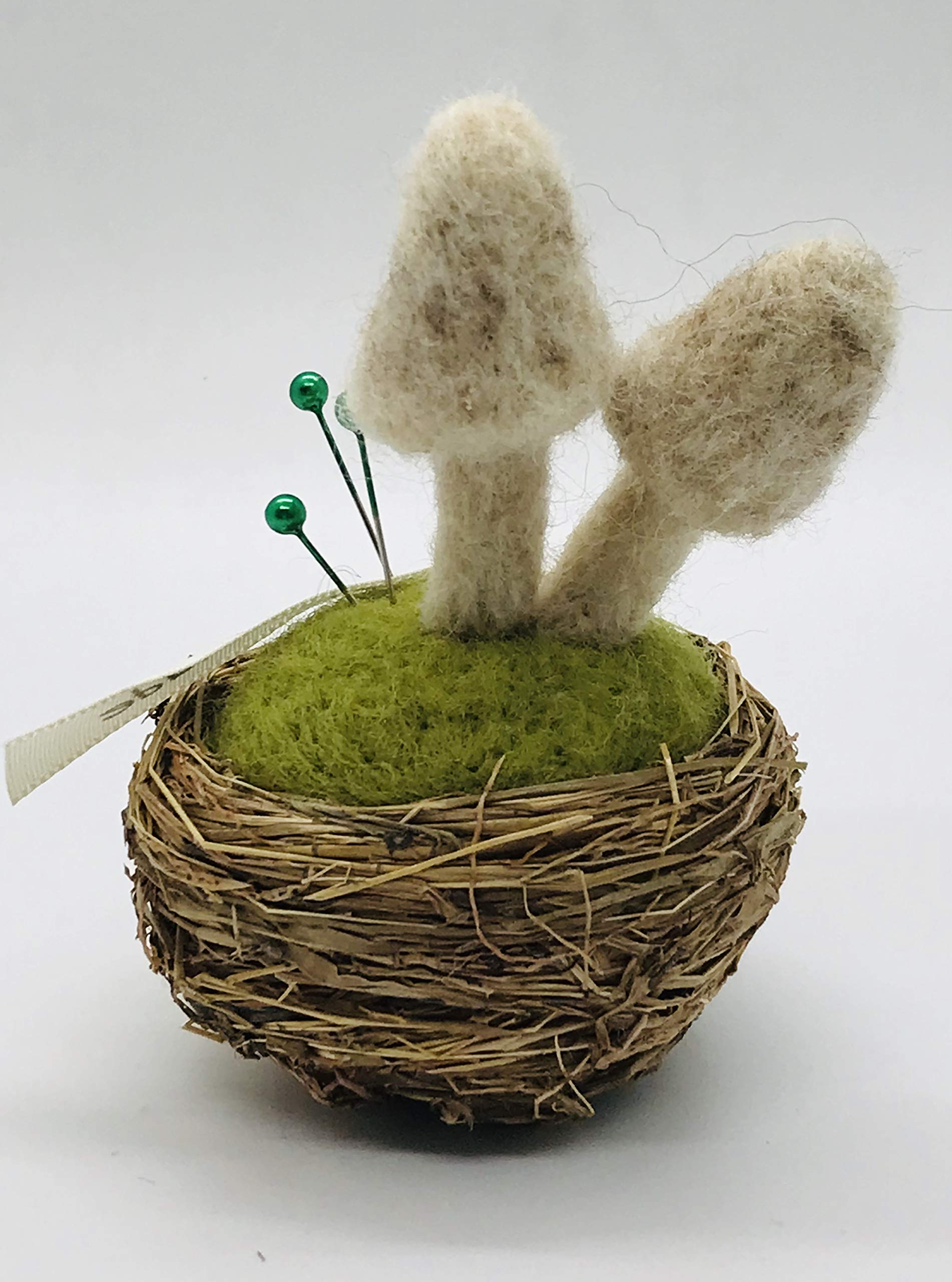 Felt Mushroom Pin Cushion for Sewing & Crafting