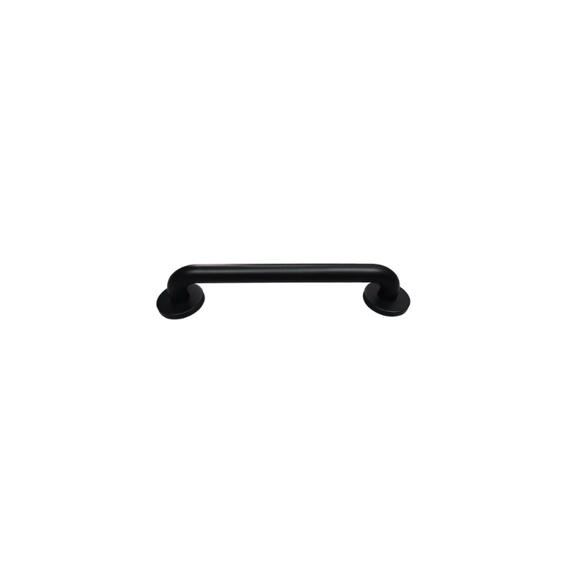 HappyBath Stainless Steel Designer Grab Bar - Matte Black Finish for Bathroom Safety & Accessibility - Perfect for Showers, Bathtubs & Elderly Support