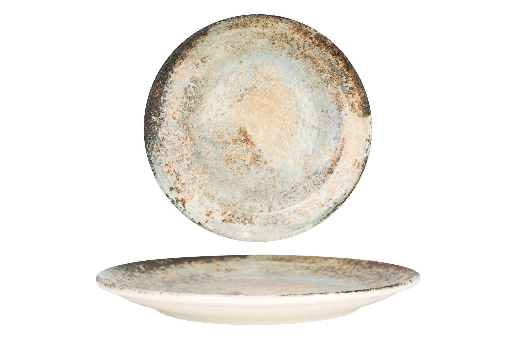 24-Piece Obvara Dinnerware Set - Elegant Stoneware Plates, Bowls & Mugs - Perfect for Family Dinners, Parties & Restaurant Use