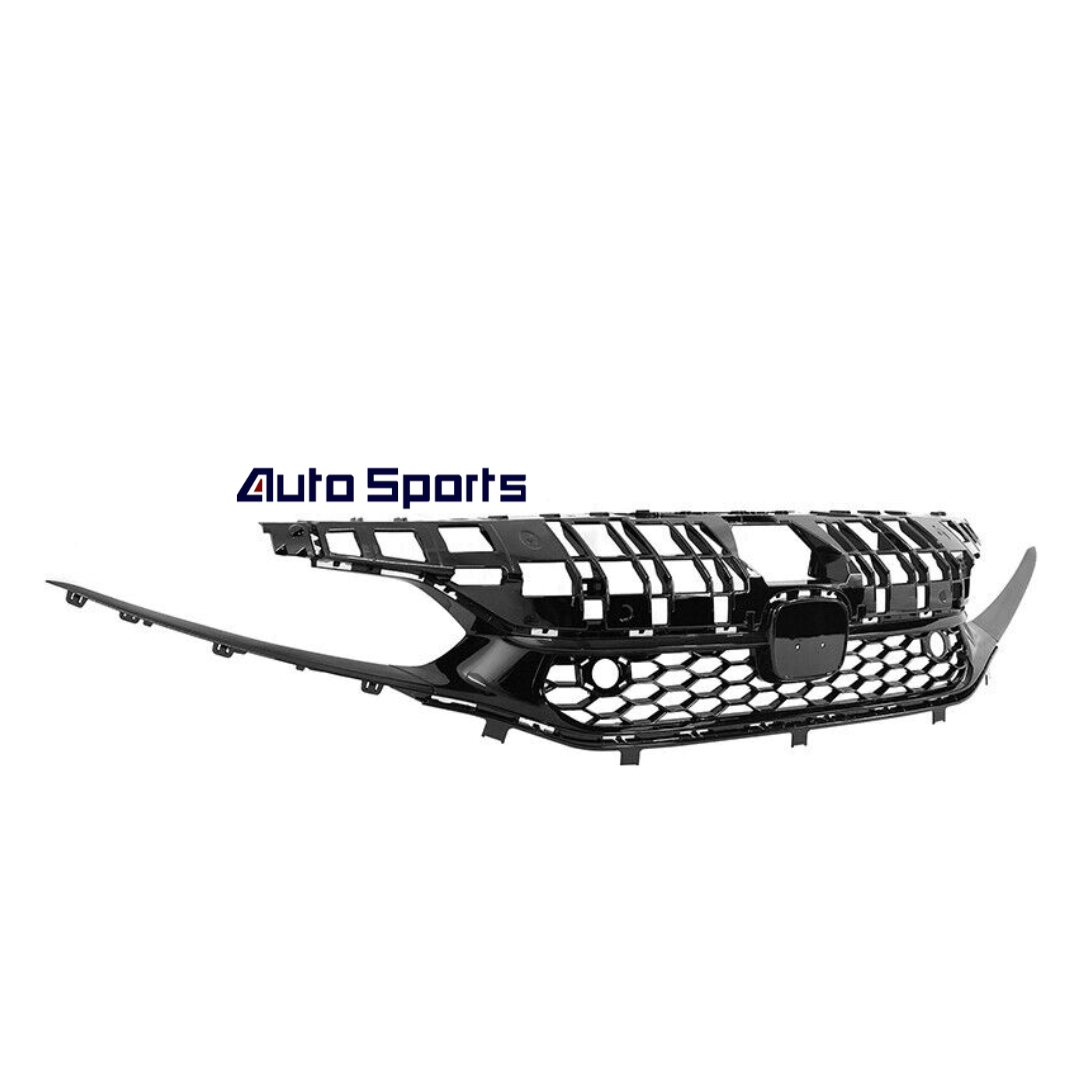 2022-2025 Honda Civic Type R Style Front Upper Grille - Gloss Black ABS Replacement for Enhanced Aerodynamics & Sporty Look | Perfect for Car Enthusiasts & Performance Upgrades