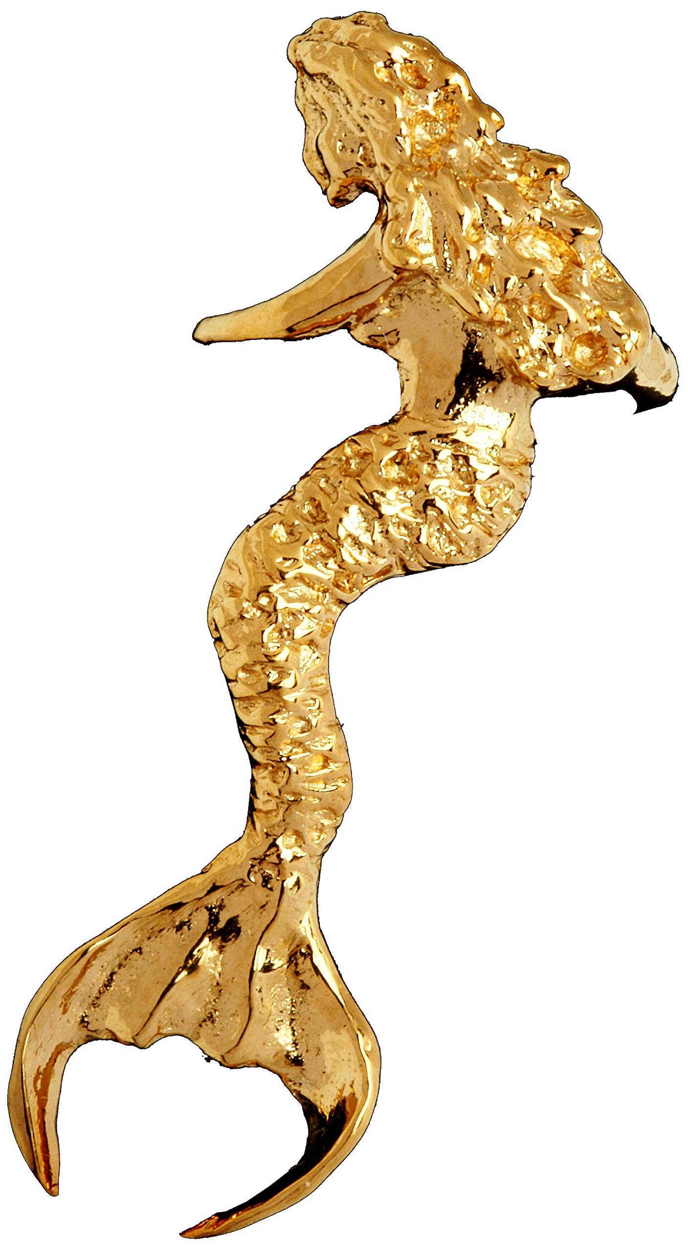 Ear Charms® Mermaid Ear Cuff - Non-Pierced Left Ear Wrap in Sterling Silver with Gold Plating | Perfect for Parties, Weddings & Everyday Boho Style