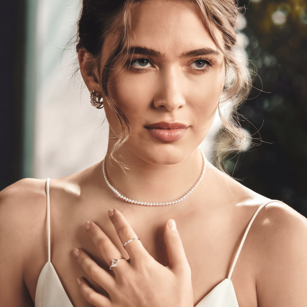 AAA+ Freshwater Pearl Necklace 3.5-4mm 17 Inch - Elegant Women's Jewelry for Wedding, Party & Formal Occasions