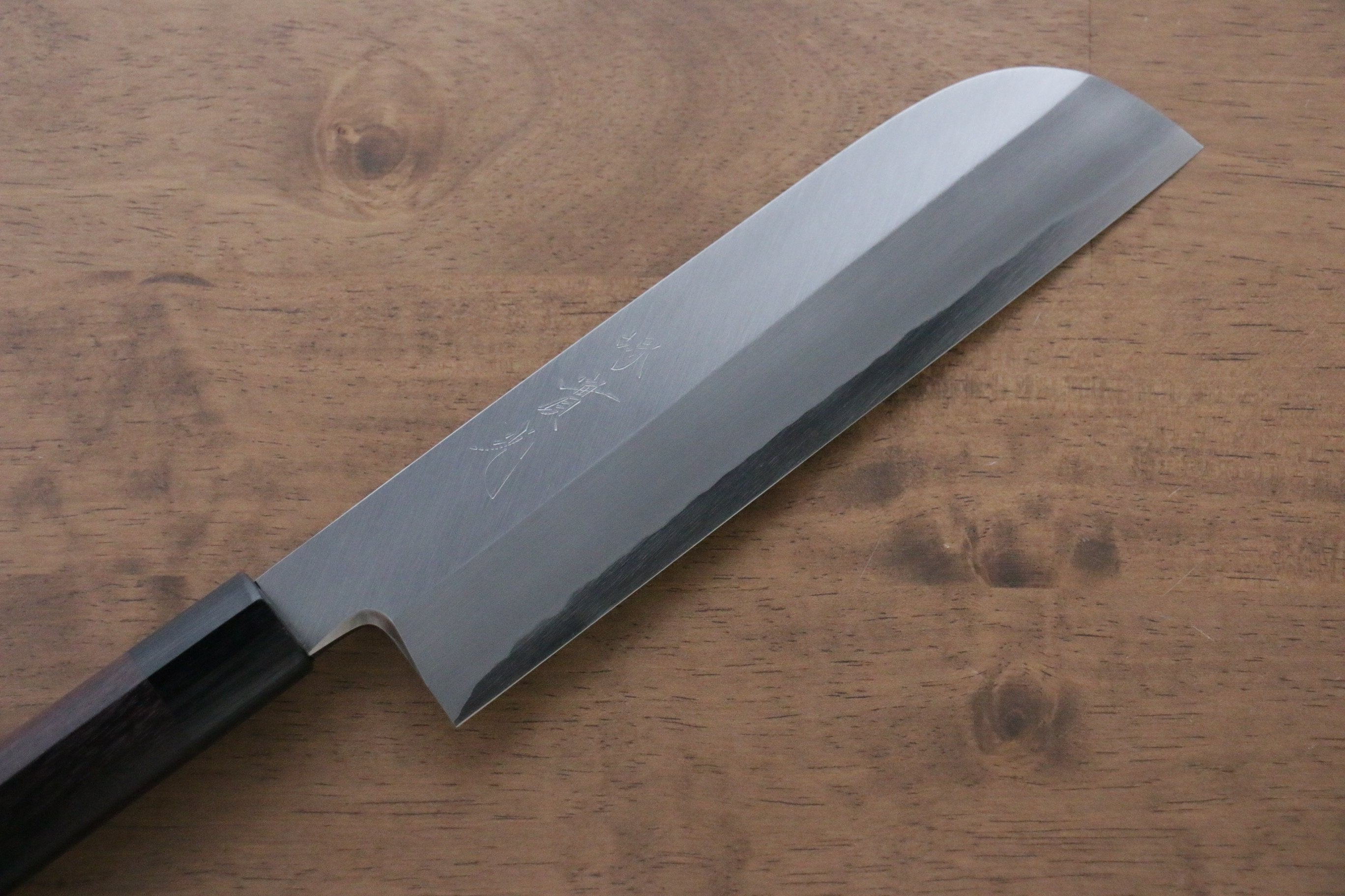 Premium Jikko Silver Steel No.3 Kamagata Usuba 210mm Japanese Chef Knife with Ebony Handle - Professional Sushi & Vegetable Cutting Tool for Home & Restaurant Use