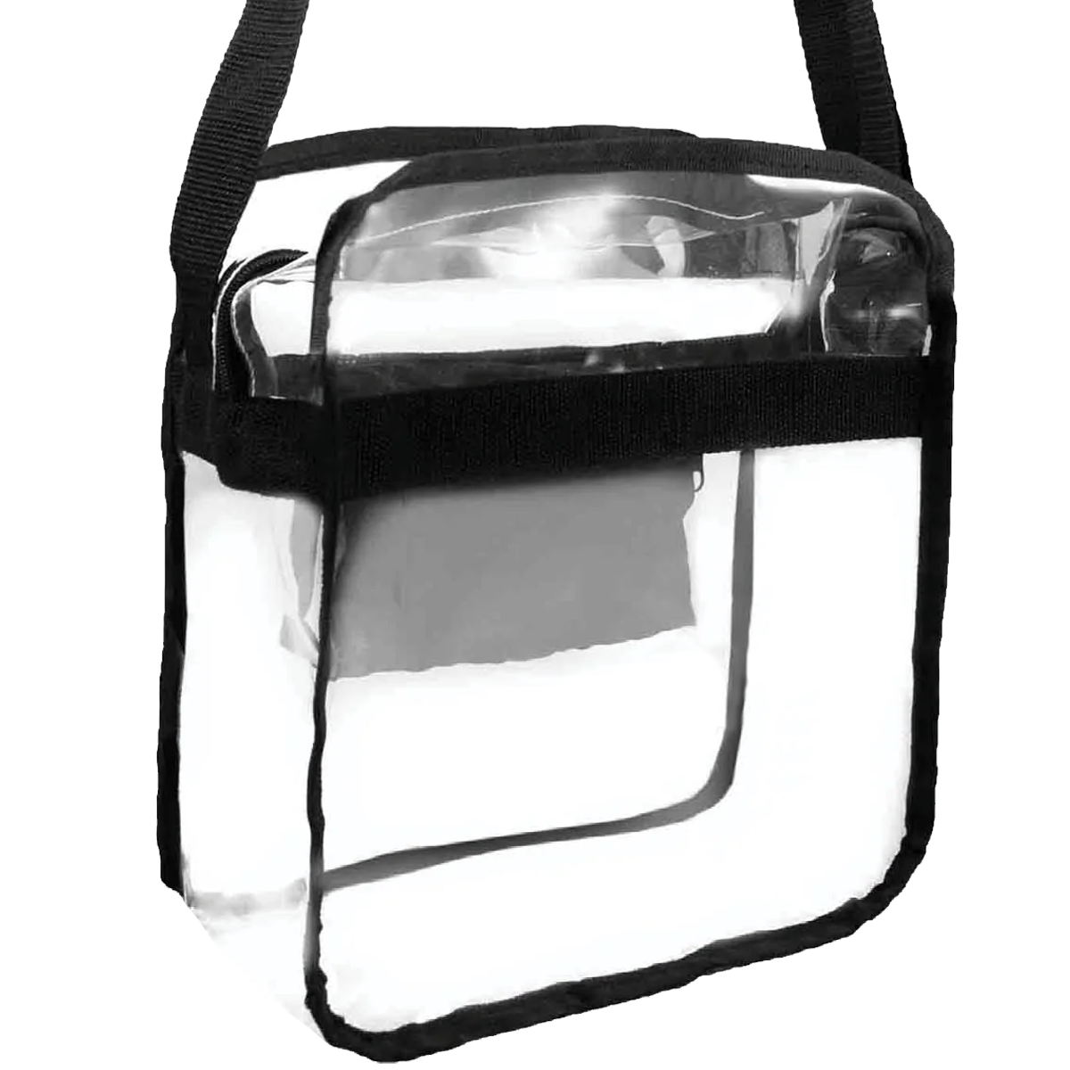 Clear Transparent Crossbody Bag for Women - Stylish Shoulder Purse for Travel, Shopping, and Everyday Use