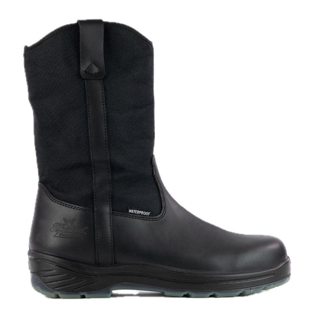 Thoroflex 10 Composite Toe Waterproof Work Boots for Men - Black Safety Shoes for Construction, Warehouse & Outdoor Work