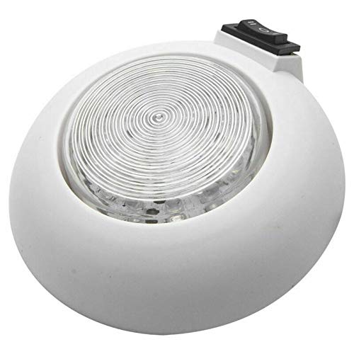 Ultra Slim DC12V Interior LED Spot Light for Camper Van, Motorhome & Boat - White & Blue with ON/OFF Switch | Perfect for Reading, Cooking & Nighttime Navigation