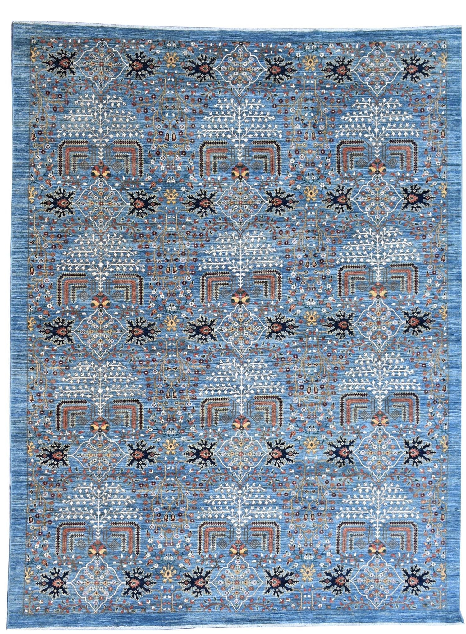 Bakshaish Willow Handwoven Tribal Rug J72747 - Authentic Persian Tribal Design for Boho Home Decor, Living Room, Bedroom & Office
