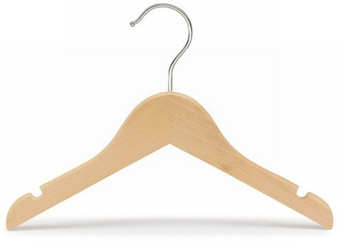 11 Pack Kids Wooden Clothes Hangers for Shirts & Dresses - Space Saving Nursery & Closet Organization for Toddlers & Children
