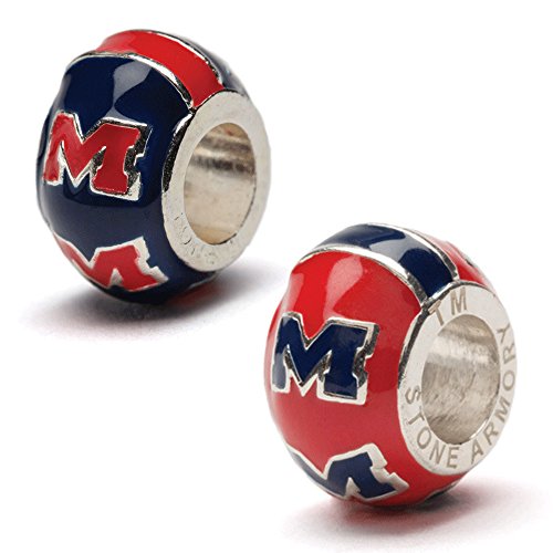 Two Bead Charm Set-Ole Miss