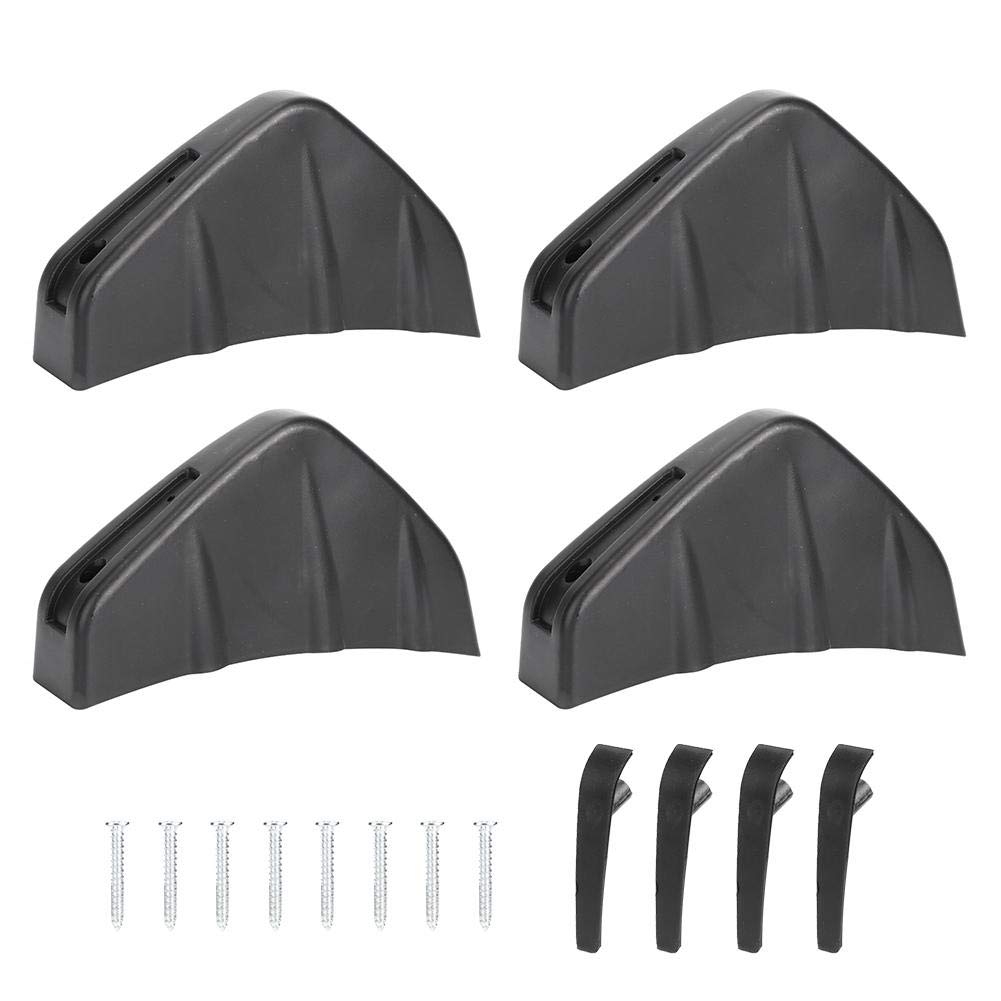 4PCS Universal PVC Rear Spoiler Lip & Bumper Diffuser Fin - Car Styling Accessory for Sedan, Coupe, Hatchback | Enhances Aerodynamics & Sporty Look