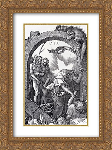 Albrecht Durer Engraved Passion Art Print - 18x24 Gold Ornate Framed Museum Quality with Double Matting | Religious Wall Decor, Home Gallery Display, Church Altar Artwork