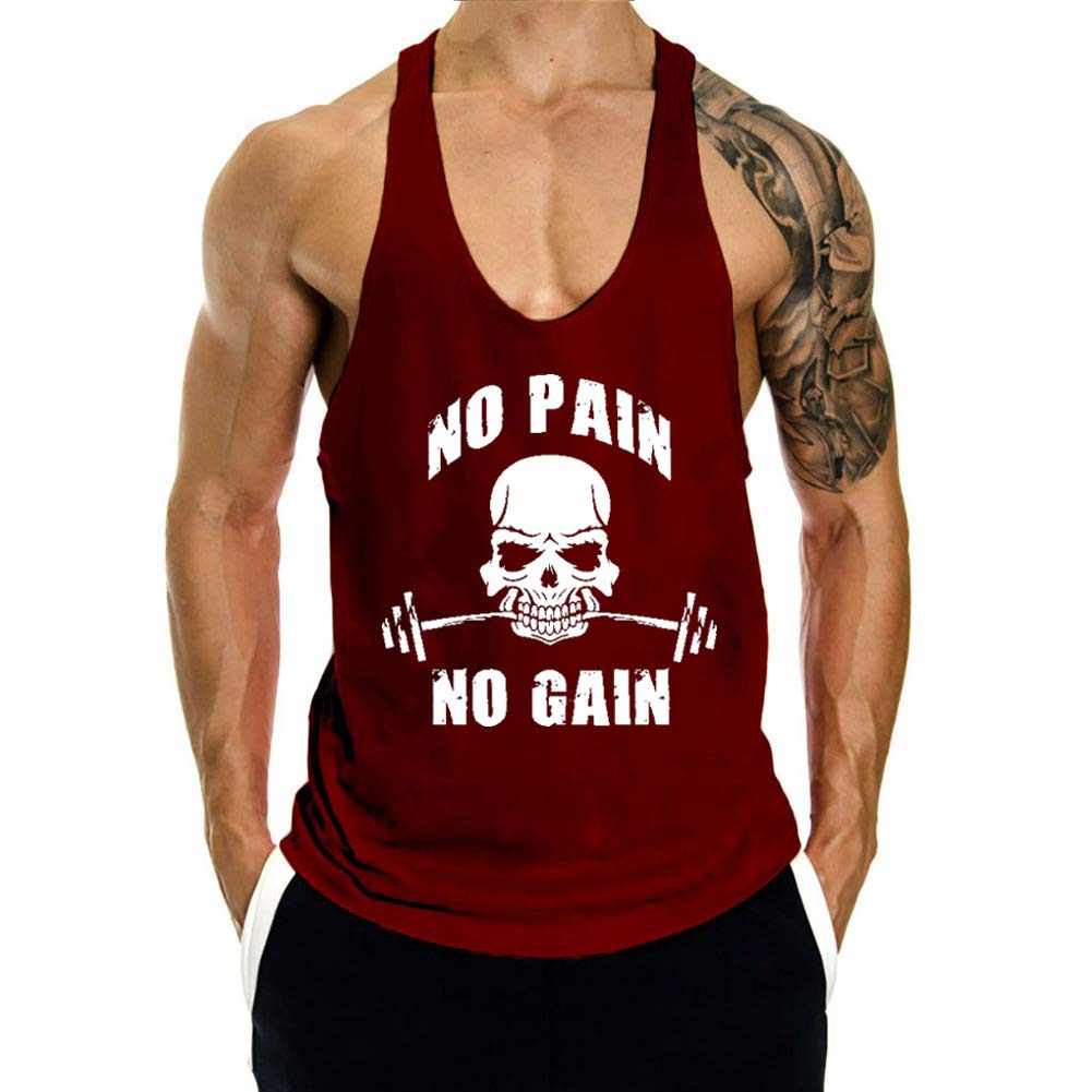 Men's Sleeveless Workout Tank Top - Gym Bodybuilding Muscle Shirt for Men - Breathable Stringer Vest for Fitness Training & Weightlifting