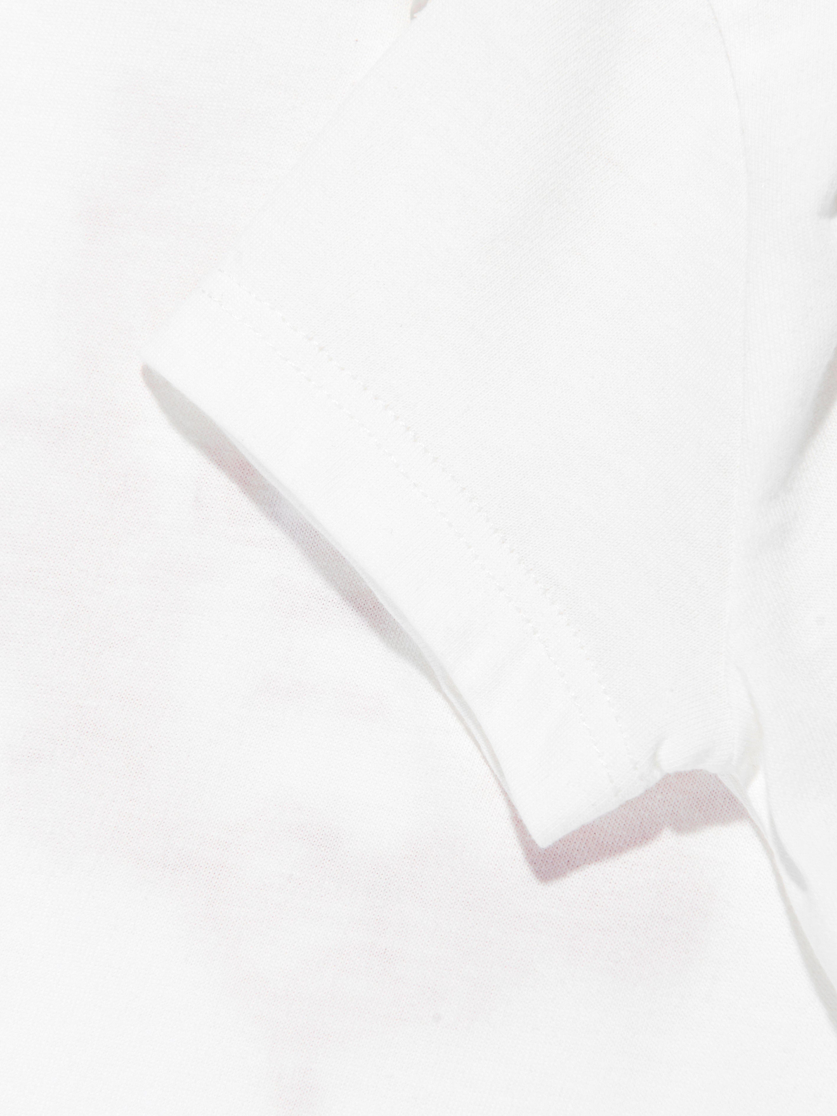 Baby Girls' White Logo T-Shirt - Soft Cotton Tee for Toddlers & Infants - Perfect for Playdates, Daycare & Family Outfits