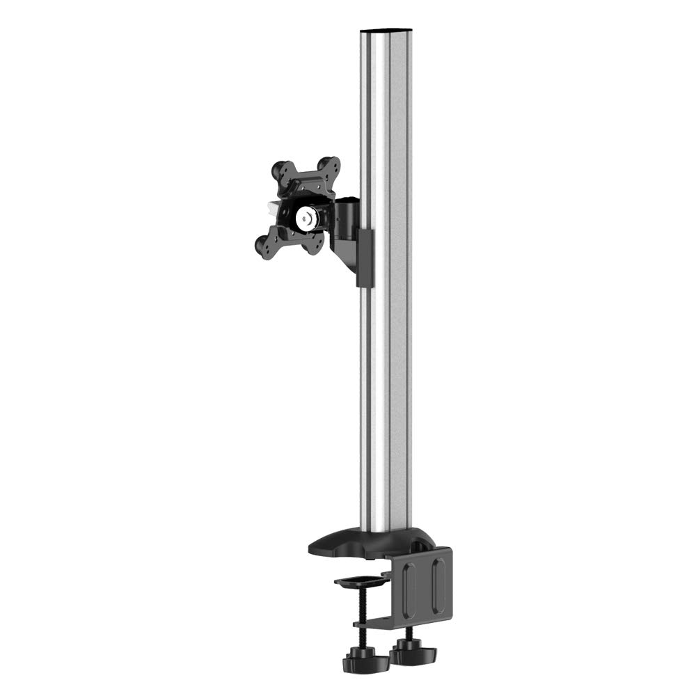 Adjustable Single Monitor Stand for Apple iMac & MacBook - Ergonomic Desk Mount with Height & Tilt Adjustment - Perfect for Home Office, Gaming & Workspace Setup