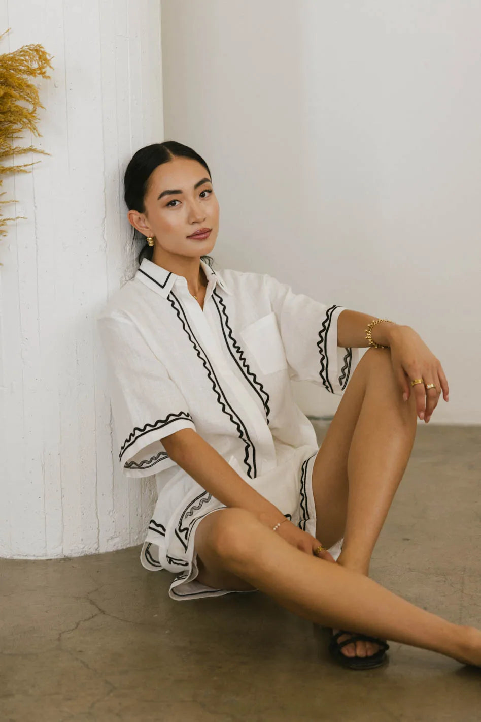 Josie Embroidered Women's Blouse - Floral Lace Summer Tops for Casual Wear & Office Outfits | Perfect for Date Nights, Brunch & Special Occasions