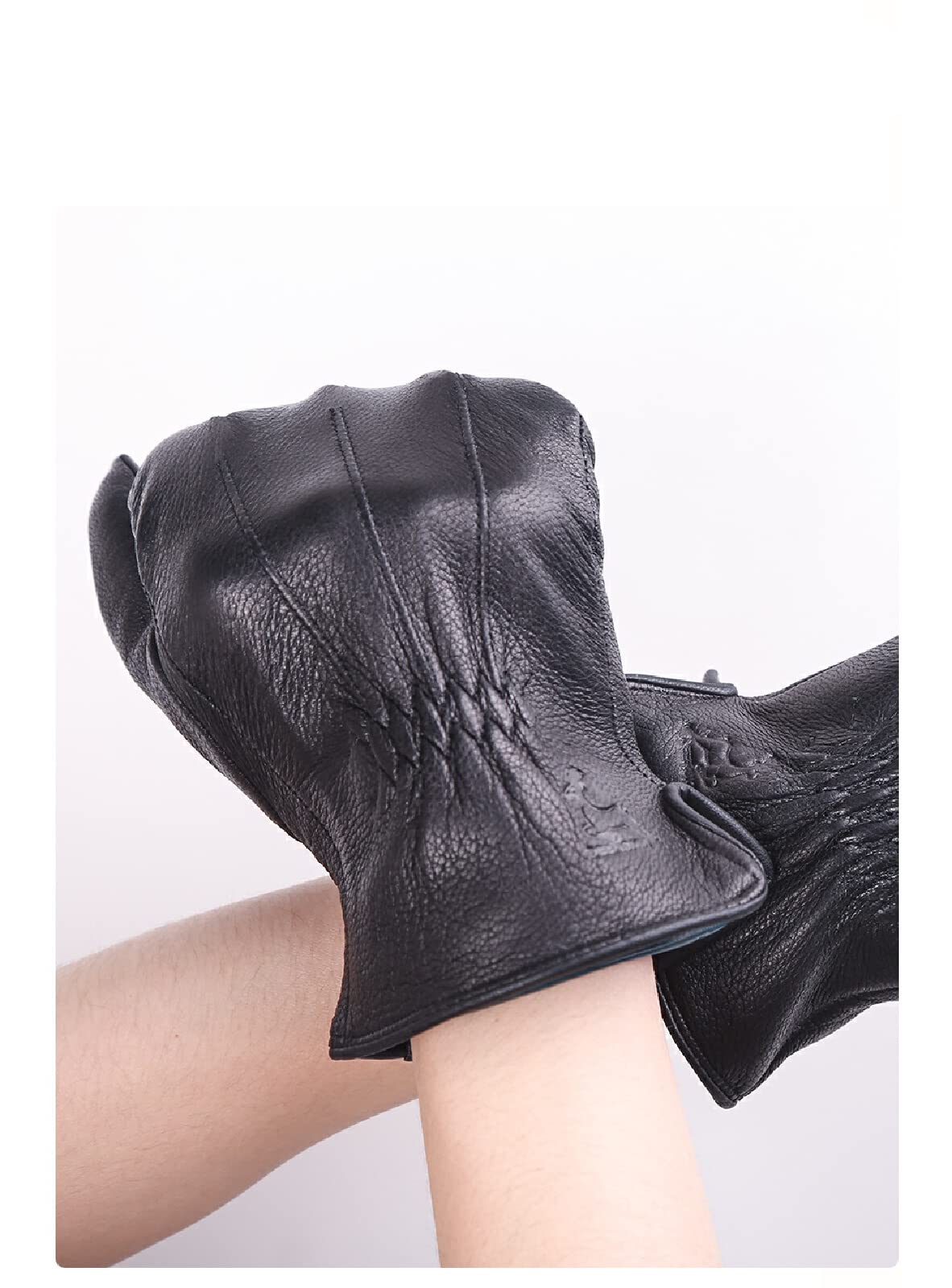 Men's Touch Screen Winter Gloves - Waterproof Leather Ski Gloves with Touchscreen Compatibility - Warm & Durable for Skiing, Snowboarding, Hiking & Outdoor Winter Activities - Perfect for Cold Weather Adventures & Daily Commute