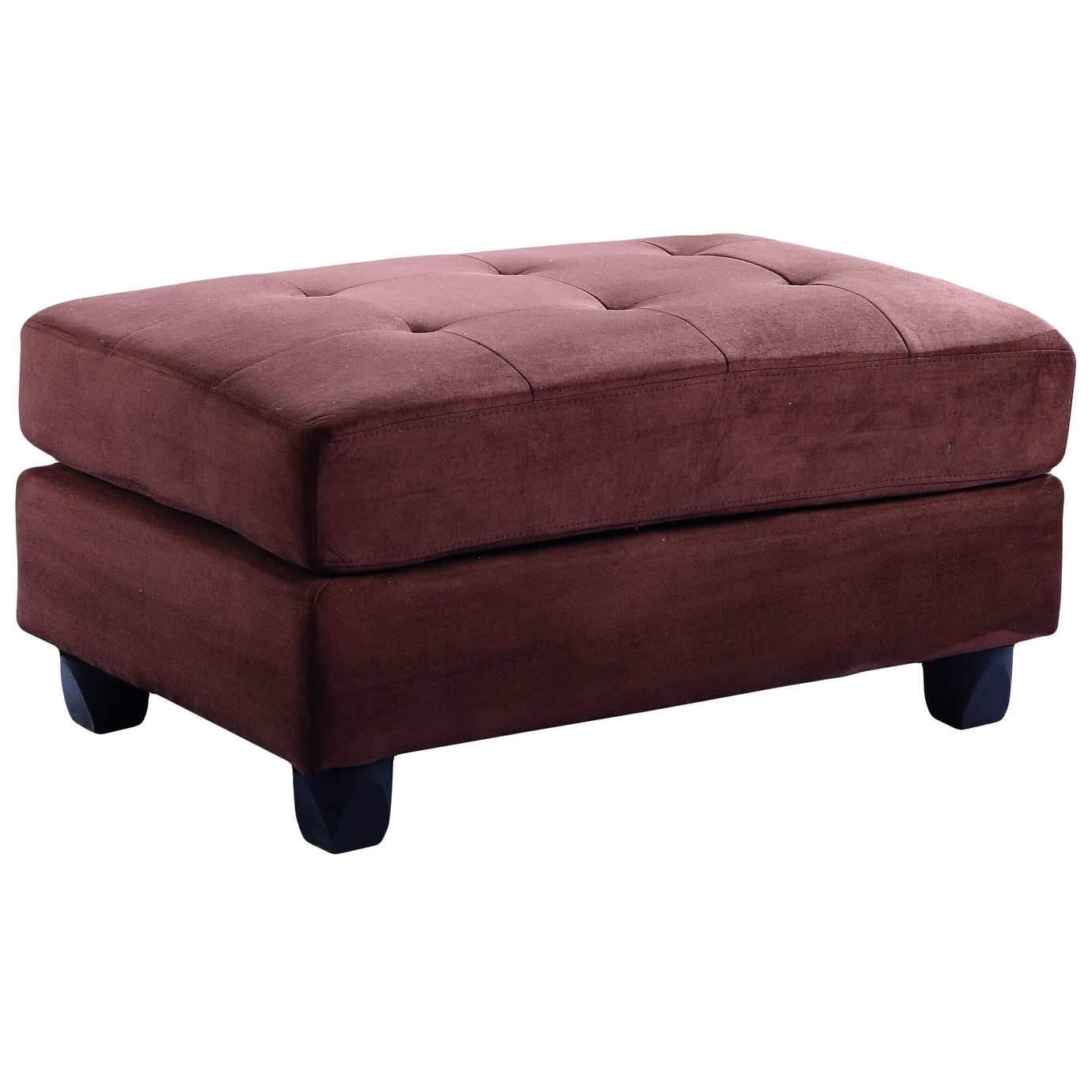Glory Furniture G632-O Chocolate Ottoman - Stylish Footrest & Storage Ottoman for Living Room, Bedroom, or Office - Perfect for Extra Seating & Home Decor