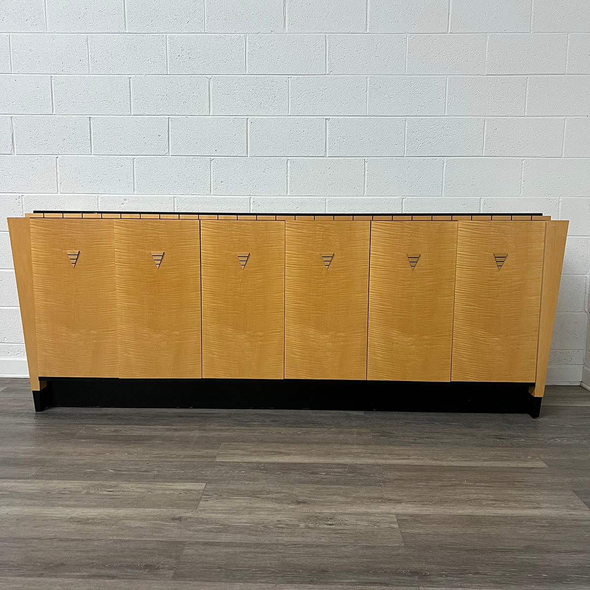 Elegant Buffet Table with Marble Slab Top - Perfect for Dining Room Storage & Entertaining Guests