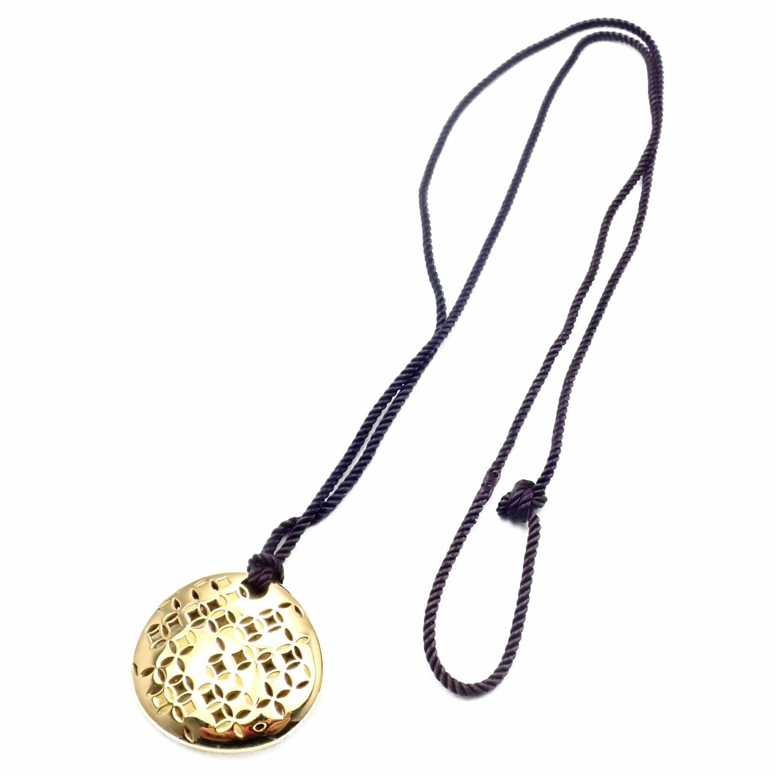 Authentic Louis Vuitton 18k Yellow Gold Large Pendant Necklace 27.8g - Luxury Designer Jewelry for Women, Perfect for Special Occasions & Gifts