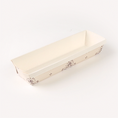 Bake Tek 32 oz Beige Vintage Floral Paper Loaf Pans - Greaseproof & Non-Stick, 11 x 3.25 x 2 Inches, 100 Count Bulk Pack - Perfect for Baking Bread, Cakes & Holiday Treats